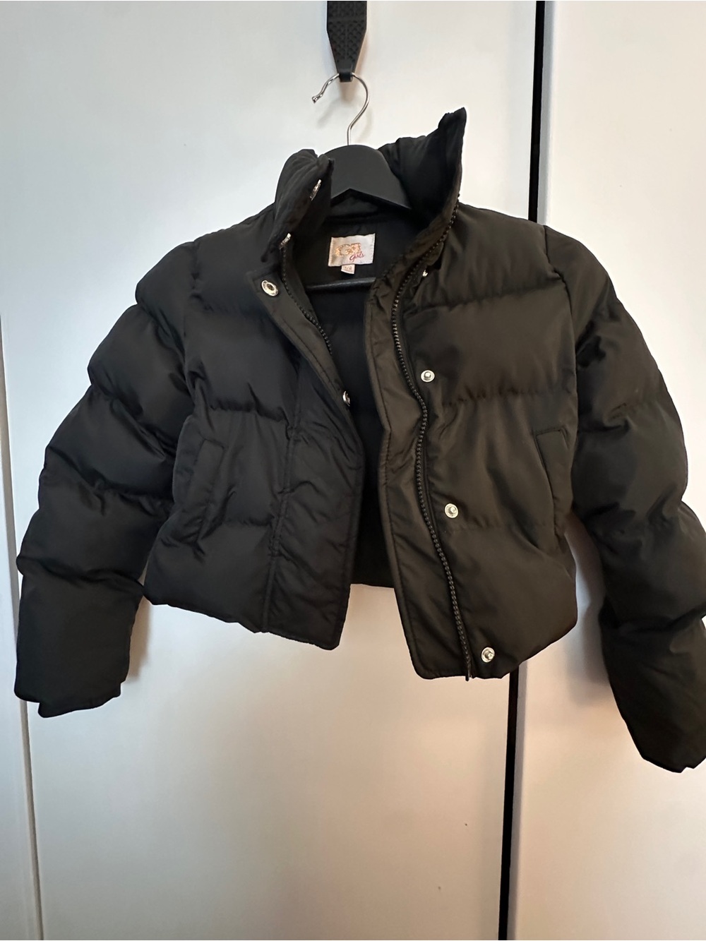 GB girls Black Short Puffer Jacket